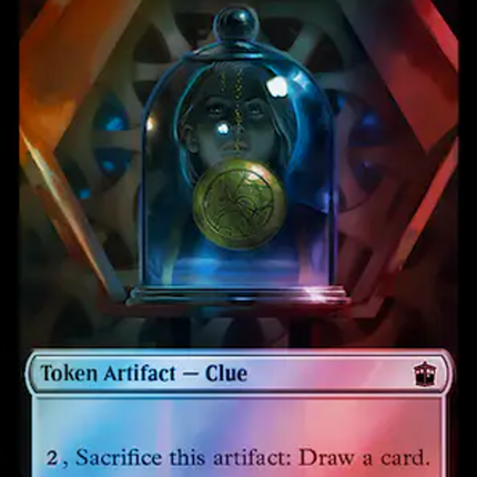 Fish // Clue (0055) Double-Sided Token (Surge Foil) [Doctor Who Tokens]