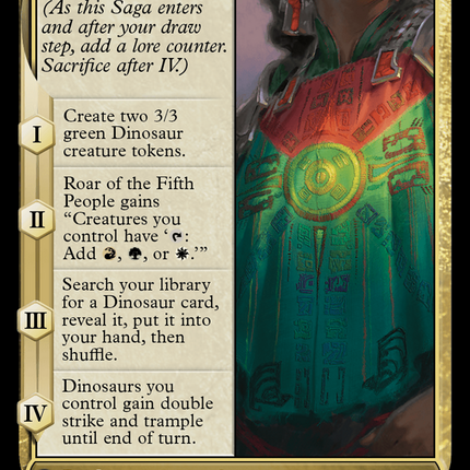 Huatli, Poet of Unity // Roar of the Fifth People [The Lost Caverns of Ixalan Promos] Prerelease Foil