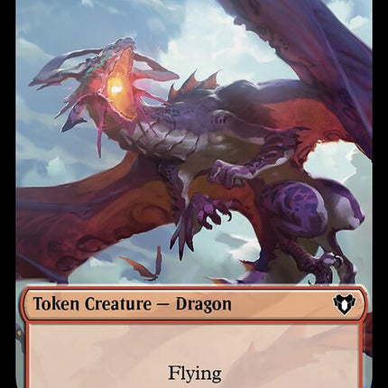 Elemental (0024) // Dragon (0021) Double-Sided Token [Commander Masters Tokens]