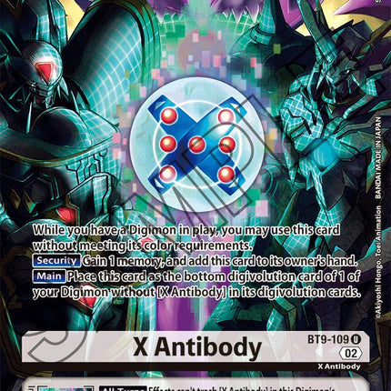 X Antibody [BT9-109] (Alternate Art) [Starter Deck: Beelzemon Advanced Deck Set]