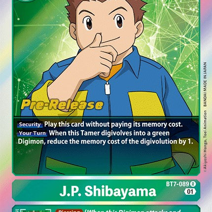 J.P. Shibayama [BT7-089] [Next Adventure Pre-Release Cards]