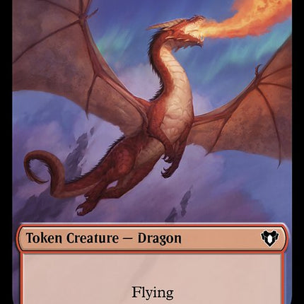 Soldier // Dragon (0021) Double-Sided Token [Commander Masters Tokens]