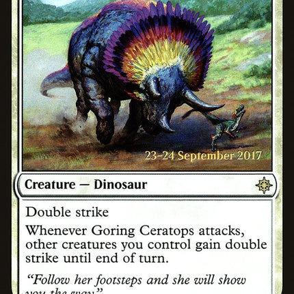 Goring Ceratops [Ixalan Promos] Prerelease Foil