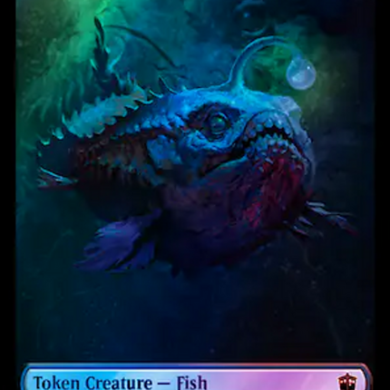 Fish // Cyberman Double-Sided Token (Surge Foil) [Doctor Who Tokens]