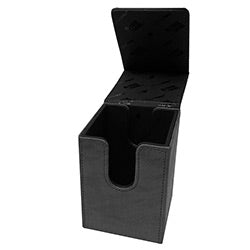 Ultra Pro Suede Jet Black Alcove Flip Deck Box