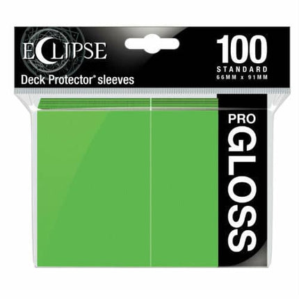 Ultra Pro Eclipse Gloss Lime Green 100 Ct. Sleeves