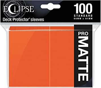 Ultra Pro Eclipse Gloss Pumpkin Orange 100 Ct. Sleeves