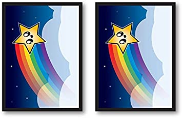 Rainbow Shooting Star Sleeves