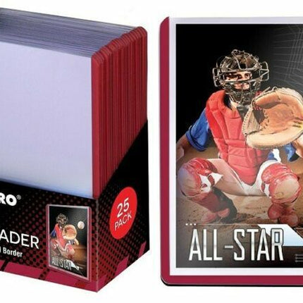 Ultra Pro Red Border 3x4 Toploaders