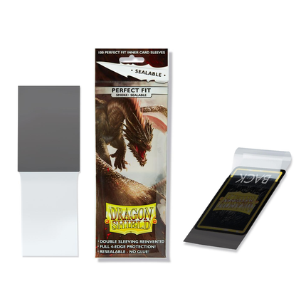 Dragon Shield Standard - Perfect Fit Sealable - Smoke